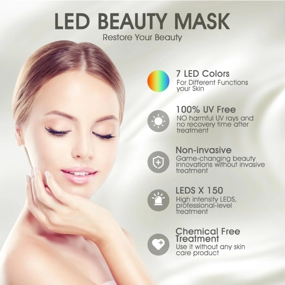 LED Light Therapy Mask with Remote - Picture 6 of 14